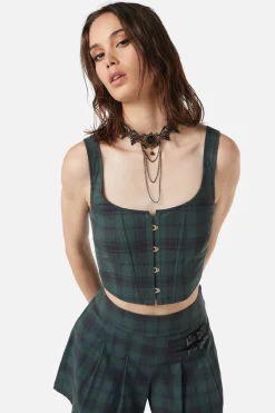Women Dangerfield Corsets & Harnesses*Social Class Tartan Corset