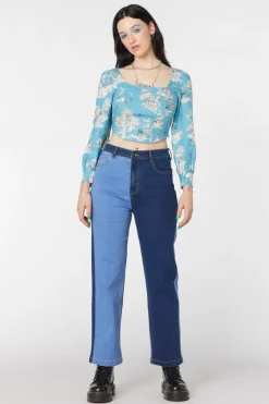 Women Dangerfield Pants & Jumpsuits*Split Wash Denim Jeans