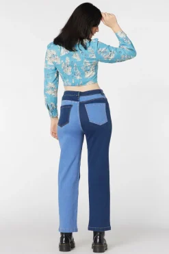 Women Dangerfield Pants & Jumpsuits*Split Wash Denim Jeans