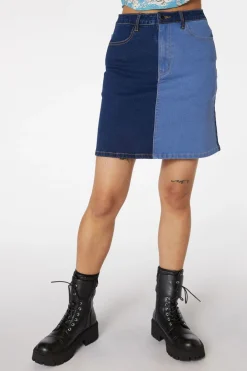 Women Dangerfield Skirts & Skorts*Split Wash Denim Mini Skirt