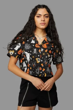 Women Black Friday Blouses & Tops*Spooky Season Blouse