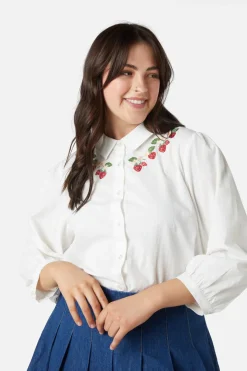 Women Princess Highway Blouses & Tops*Strawberry Emb Blouse