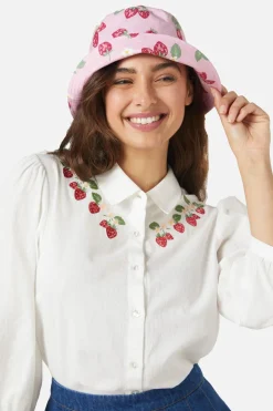 Accessories Princess Highway Hats*Strawberry Fields Bucket Hat