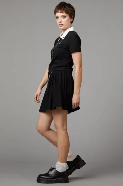 Women Black Friday Blouses & Tops*Strings Gothic Blouse