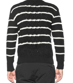 Men Dangerfield Jumpers & Knits*Striped Cable Jumper