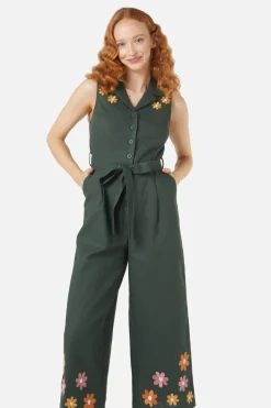 Women Princess Highway Pants & Jumpsuits*Sunny Retro Emb Jumpsuit