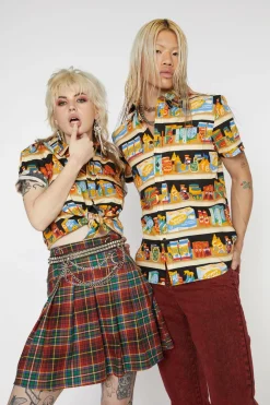 Men Dangerfield Shirts & Tees*Supermarket Print Shirt