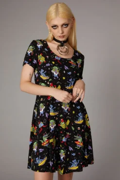Women Black Friday Dresses & Pinafores*Surfing Creatures Print Dress