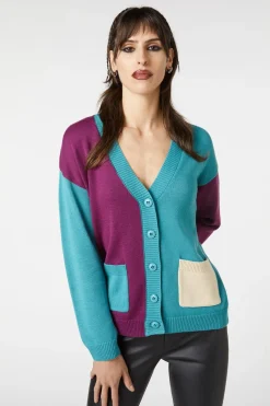 Women Dangerfield Knitwear & Cardis*Tabby Colour Bock Cardi