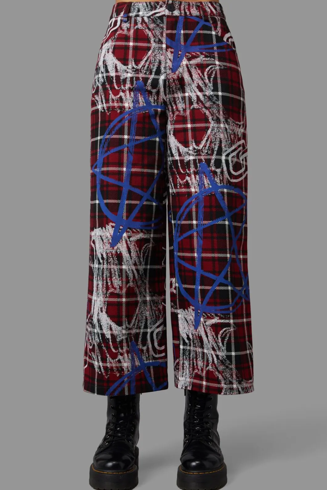 Women Black Friday Pants & Jumpsuits*Tag Tartan Wide Leg Pants