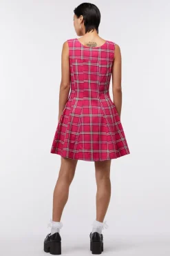 Women Dangerfield Dresses & Pinafores*Tartan Button Up Pinafore