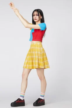 Women Dangerfield Skirts & Skorts*Tartan Mood Pleat Mini Skirt