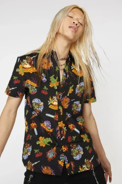 Men Dangerfield Shirts & Tees*Tattoo Zombie Print Shirt