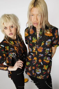 Men Dangerfield Shirts & Tees*Tattoo Zombie Print Shirt