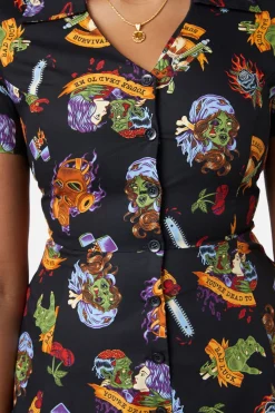 Women Dangerfield Dresses & Pinafores*Tattoo Zombie Shirt Dress