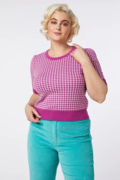 Women Princess Highway Knitwear & Cardis*Taylor Check Knit Top