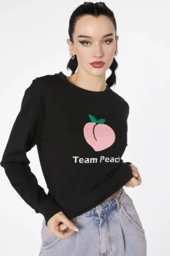 Women Dangerfield Knitwear & Cardis*Team Peach Cotton Sweater