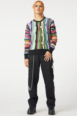 Women Dangerfield Knitwear & Cardis*Textured Rage Knit Jumper