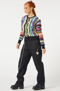 Women Dangerfield Knitwear & Cardis*Textured Rage Knit Jumper