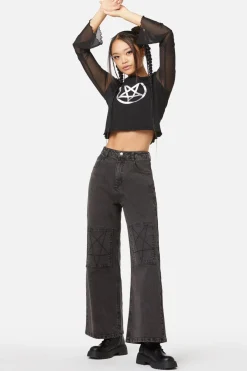 Women Dangerfield Pants & Jumpsuits*The Astral Wide Leg Jeans