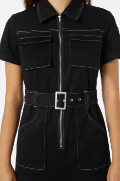 Women Dangerfield Pants & Jumpsuits*The End Contrast Stitch Jumpsuit