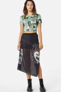 Women Dangerfield Skirts & Skorts*The End Mesh Drawstring Skirt