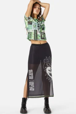 Women Dangerfield Skirts & Skorts*The End Mesh Drawstring Skirt