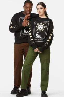 Men Dangerfield Jumpers & Knits*The Moon Print Long Sleeve Tee