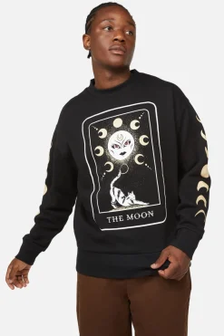 Men Dangerfield Jumpers & Knits*The Moon Print Long Sleeve Tee