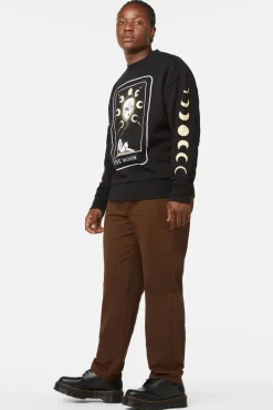 Men Dangerfield Jumpers & Knits*The Moon Print Long Sleeve Tee