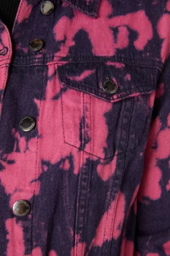 Women Dangerfield Jackets & Coats*Tie Dye Denim Ex Bf Jacket