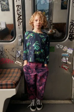 Kids Dangerkids Bottoms*Tie Dye Denim Kids Pants