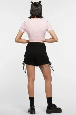 Women Dangerfield Skirts & Skorts*Tie Up Sides Denim Shorts