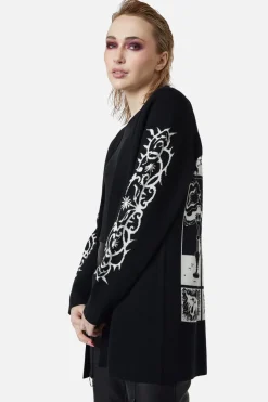 Women Dangerfield Knitwear & Cardis*Til Death Ornate Long Cardi