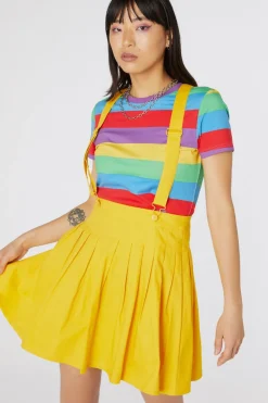 Women Dangerfield Dresses & Pinafores*Time Out Pleated Twill Pinny