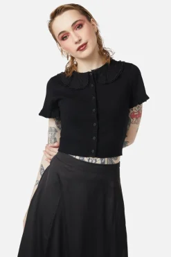 Women Dangerfield Knitwear & Cardis*Time Passing Romantic Lace Crop Cardi