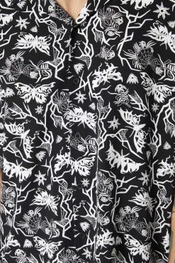 Men Dangerfield Shirts & Tees*To The Butterflies Printed Short Sleeve Shirt