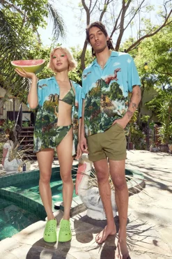 Men Dangerfield Shirts & Tees*Triassic Border Shirt