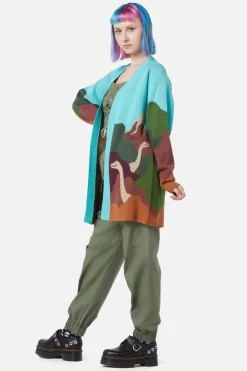 Women Dangerfield Knitwear & Cardis*Triassic Scene Knit Cardi