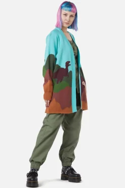 Women Dangerfield Knitwear & Cardis*Triassic Scene Knit Cardi