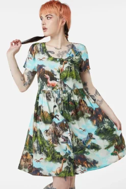 Women Dangerfield Dresses & Pinafores*Triassic Scene Printed Dress