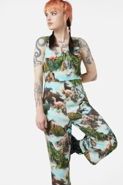 Women Dangerfield Pants & Jumpsuits*Triassic Scene Printed Jumpsuit