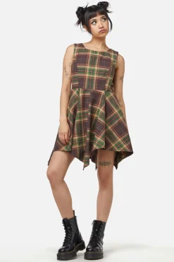 Women Dangerfield Dresses & Pinafores*Triassic Tartan Handkerchief Pinny