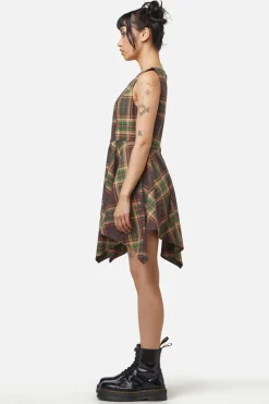 Women Dangerfield Dresses & Pinafores*Triassic Tartan Handkerchief Pinny