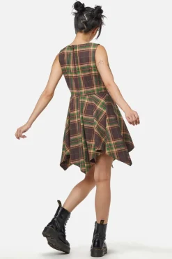 Women Dangerfield Dresses & Pinafores*Triassic Tartan Handkerchief Pinny