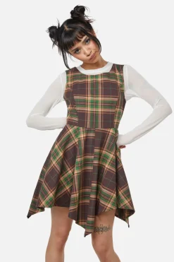 Women Dangerfield Dresses & Pinafores*Triassic Tartan Handkerchief Pinny