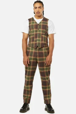 Men Dangerfield Coats & Jackets*Triassic Tartan Pocket Vest