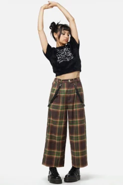 Women Dangerfield Pants & Jumpsuits*Triassic Tartan Wide Leg Pant