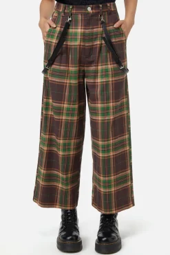 Women Dangerfield Pants & Jumpsuits*Triassic Tartan Wide Leg Pant