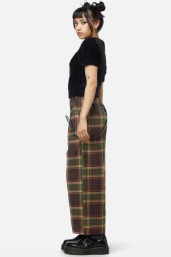Women Dangerfield Pants & Jumpsuits*Triassic Tartan Wide Leg Pant